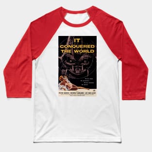 Classic Sci-Fi Movie Poster - It Conquered the World Baseball T-Shirt